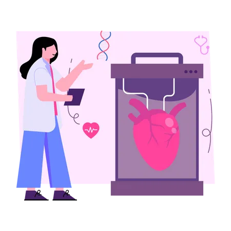 Artificial Heart Illustration