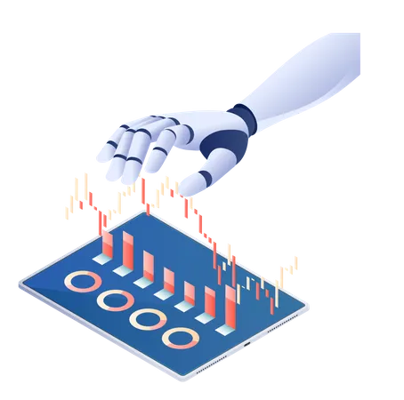 Artificial Intelligence Analysis Technology  Illustration