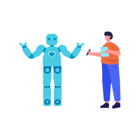 Artificial Intelligence Bot  Illustration