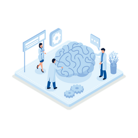 Artificial Intelligence Brain  Illustration