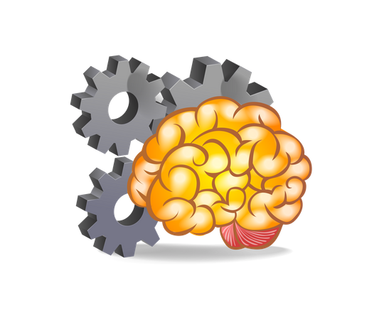 Artificial intelligence brain  Illustration