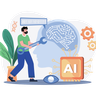 artificial intelligence engineer illustration free download