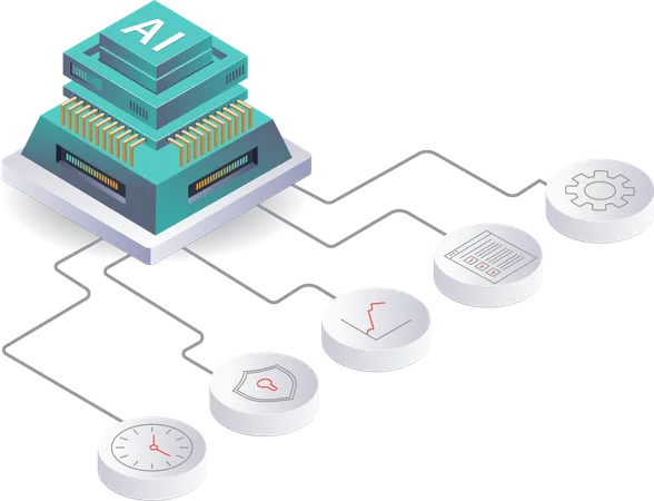 Artificial Intelligence for Business Development  Illustration