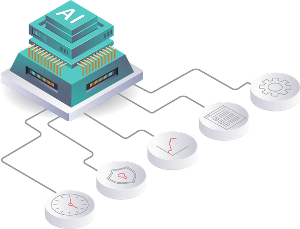 Artificial Intelligence for Business Development  Illustration