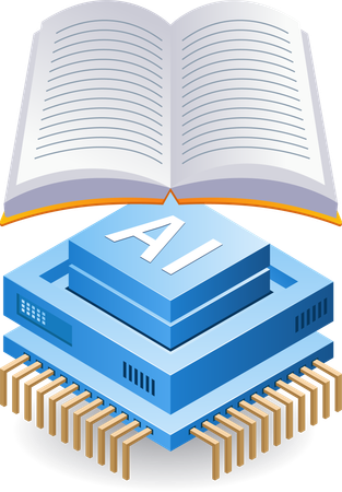 Artificial intelligence for educational applications  Illustration