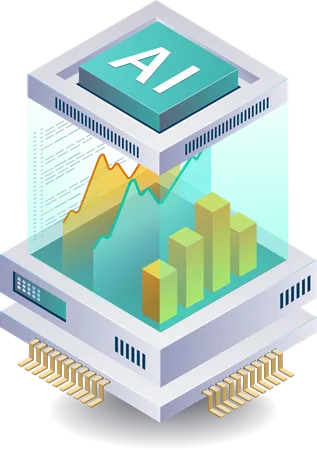 Artificial Intelligence in Data Analysis  Illustration