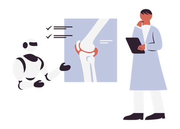Artificial Intelligence in Healthcare  Illustration