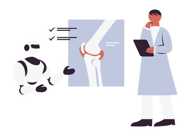 Artificial Intelligence in Healthcare  Illustration