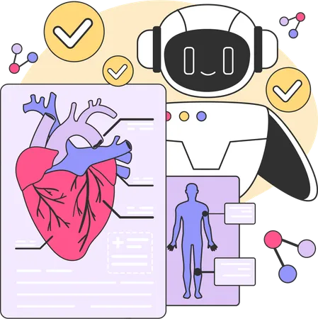 Artificial intelligence in healthcare  Illustration