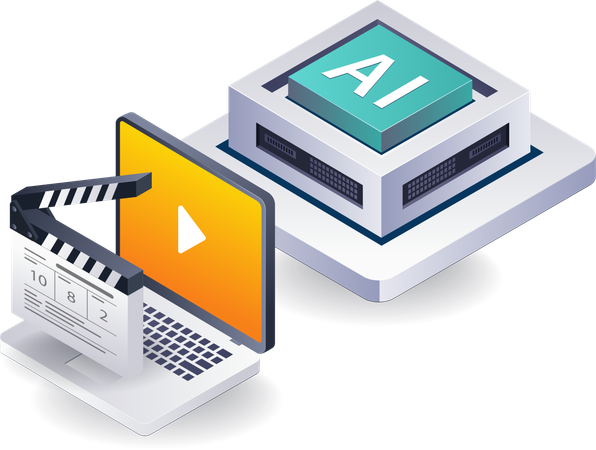 Artificial Intelligence in Movie Making  Illustration