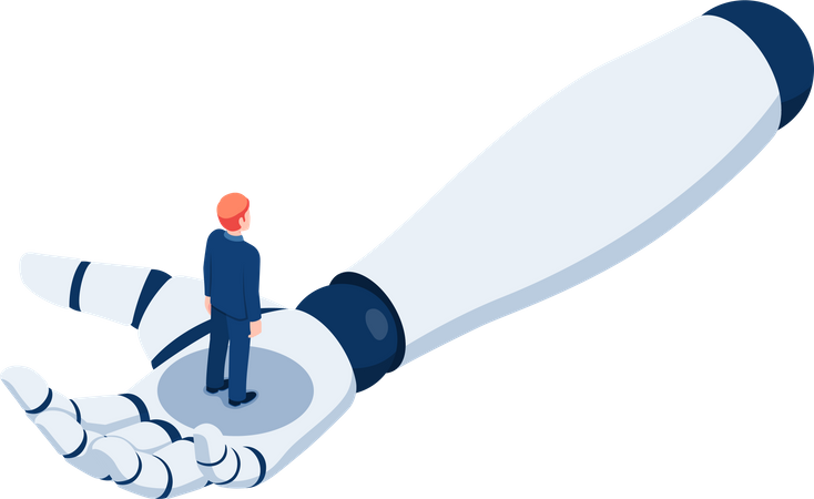 Artificial intelligence machine learning  Illustration
