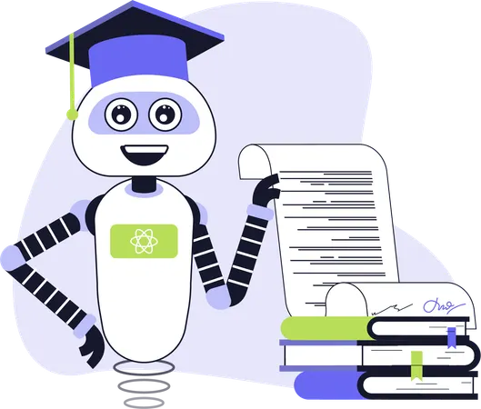 Artificial intelligence robot  Illustration