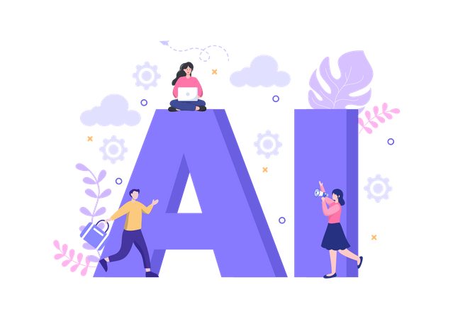 Artificial Intelligence Technology  Illustration