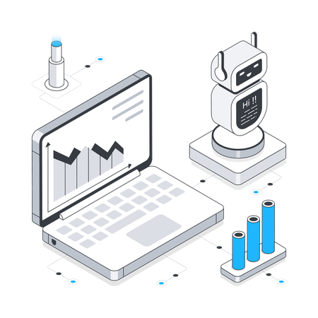 Artificial Marketing  Illustration