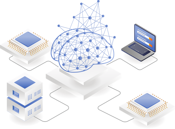 Artificial neural network  일러스트레이션