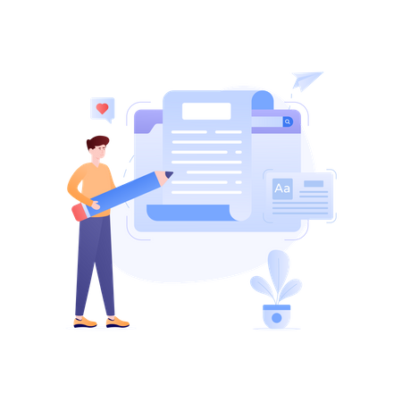 Artikel schreiben  Illustration