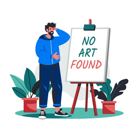 Artist with no art found  Illustration