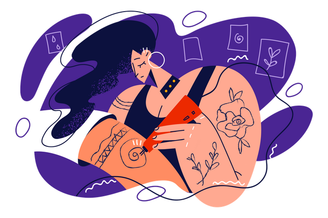 Tatuadora femenina  Illustration