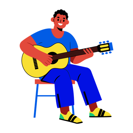 Artiste de guitare  Illustration