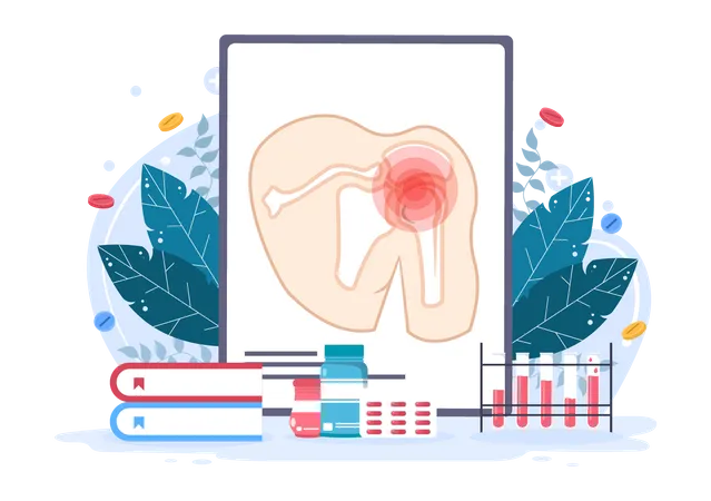 Antecedentes Do Dia Mundial Da Artrite Comemorado Em 12 De Outubro Tratamento Medico Reumatismo Osteoartrite Varredura De Raios X E Saude Ossea Para Ilustracao Vetorial De Poster Ilustração