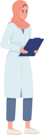 Arzt mit Zwischenablage  Illustration