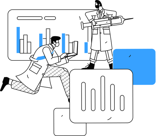 Ärzte nehmen weltweit an medizinischen Konferenzen teil  Illustration