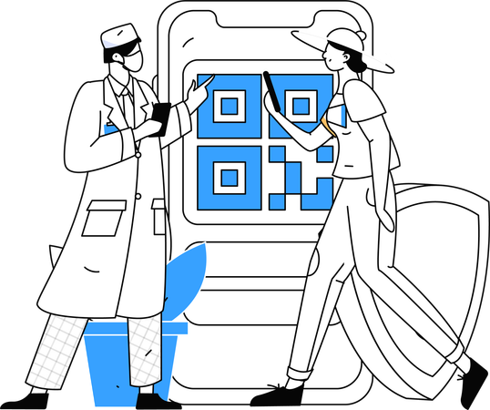 Ärzte stellen Patienten Scanner zur Verfügung, um Arztrechnungen zu bezahlen  Illustration