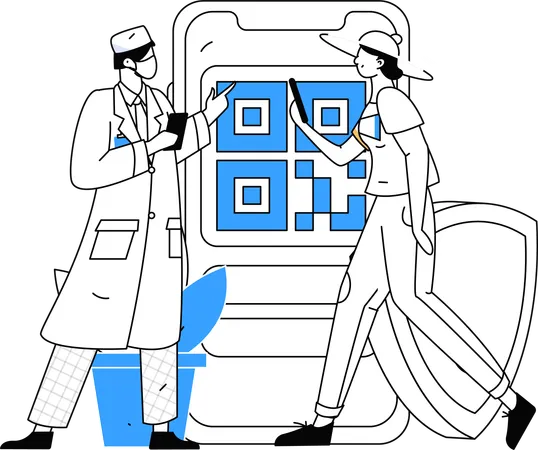 Ärzte stellen Patienten Scanner zur Verfügung, um Arztrechnungen zu bezahlen  Illustration