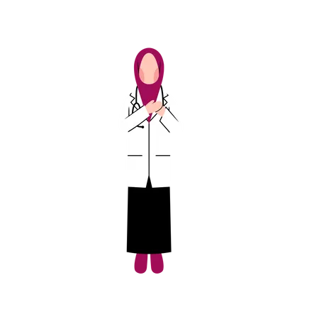 Ärztin im Hijab  Illustration