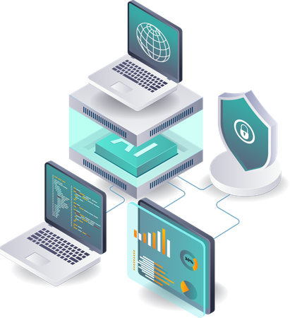 Asegurar avances en sistemas de tecnología informática y análisis de datos  Ilustración