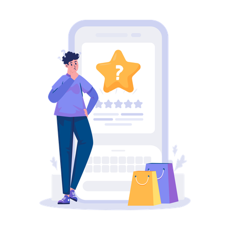 Ask for rating feedback  Illustration