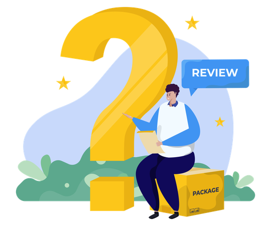 Give Us Review Illustration
