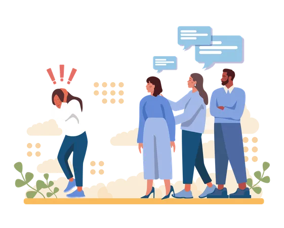 Asking For Help Concept Character Seeking Support From Other People Reaching For Assistance With A Problem Or Difficult Situation Flat Vector Illustration Illustration