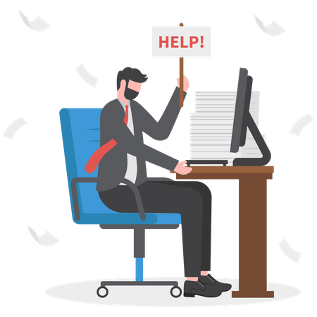 Asking for help  Illustration