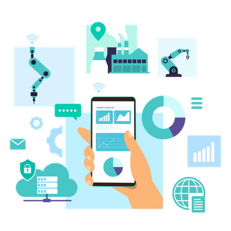 Assembly process control using mobile  Illustration