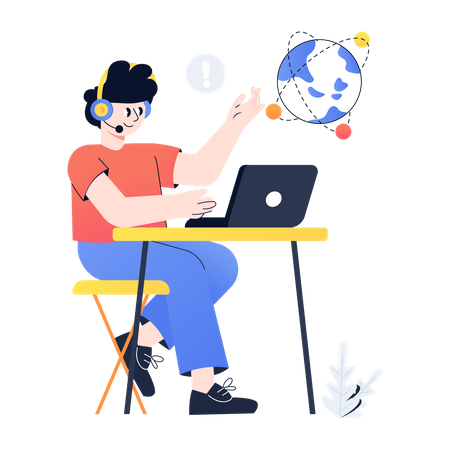 Assistance client  Illustration