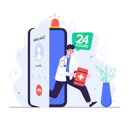 Assistance médicale d'urgence  Illustration