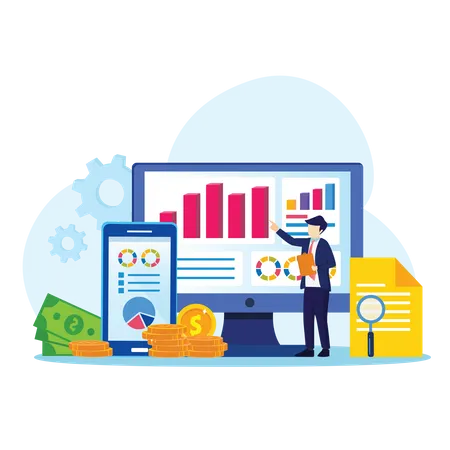 Assistante analyste financière  Illustration