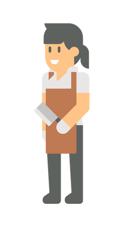 Assistant chef Illustration