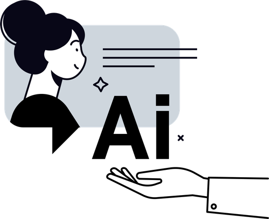 Assistente virtual  Ilustração