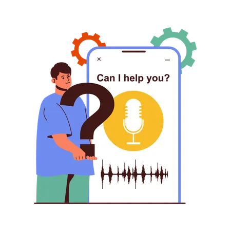 Assistente virtual  Ilustração