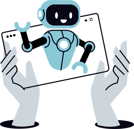 Assistente virtual on-line  Ilustração