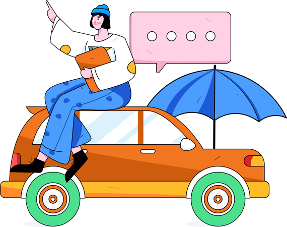 Assurance voiture  Illustration