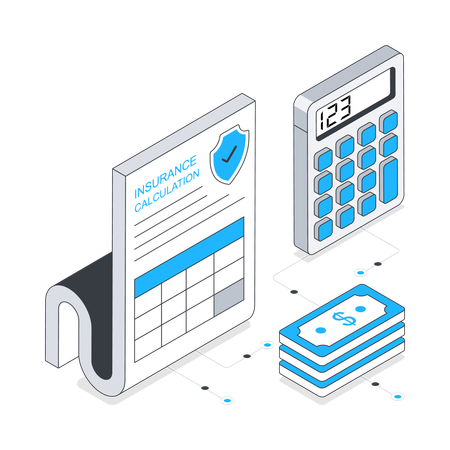 Calcul d'assurance  Illustration