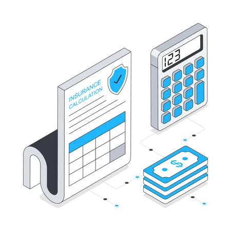 Calcul d'assurance  Illustration