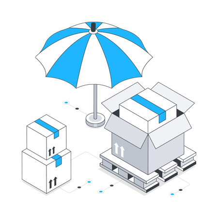 Assurance colis  Illustration