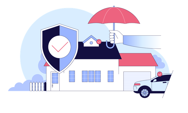 Assurance et protection des biens  Illustration