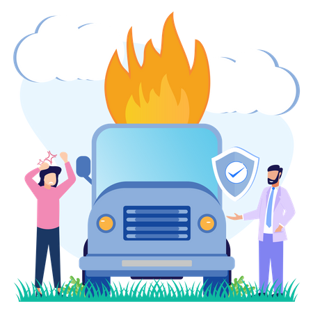 Assurance incendie  Illustration