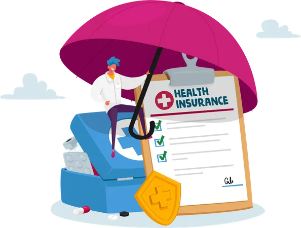 Assurance médicale  Illustration