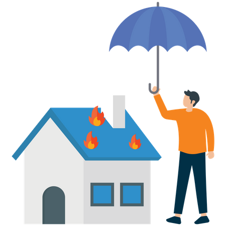 Assurance incendie  Illustration